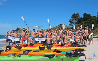 Weekend kayak Coromandel Nouvelle-Zélande
